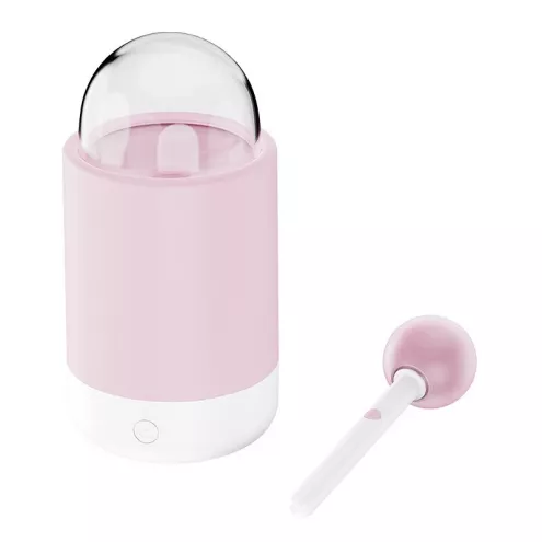 Вібратор-цукерка на паличці KISSTOY Pink Pop, зарядний кейс-нічник
