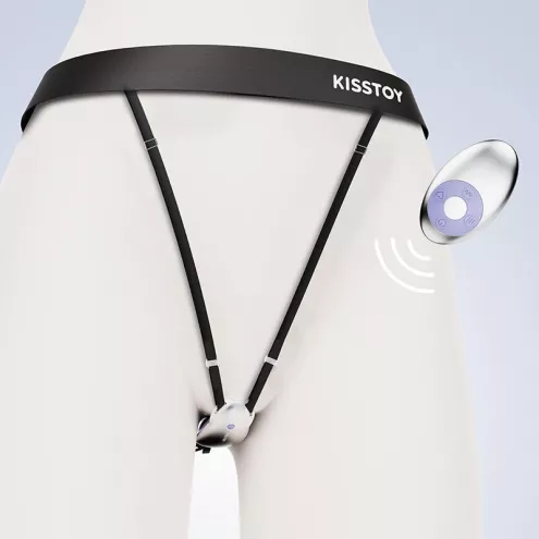 Вибратор в трусики KISSTOY Viosecret, пояс для фиксации и пульт ДУ в комплекте