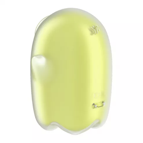 Вакуумний кліторальний стимулятор із вібрацією Satisfyer Glowing Ghost Yellow