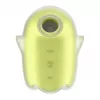 Вакуумний кліторальний стимулятор із вібрацією Satisfyer Glowing Ghost Yellow