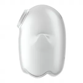 Вакуумный клиторальный стимулятор с вибрацией Satisfyer Glowing Ghost White - 2