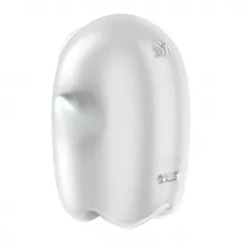 Вакуумный клиторальный стимулятор с вибрацией Satisfyer Glowing Ghost White - 6