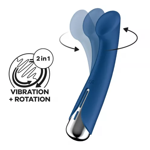 Вібратор із ротацією Satisfyer Spinning G-Spot 1 Blue