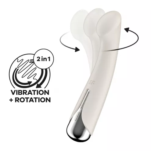 Вібратор із ротацією Satisfyer Spinning G-Spot 1 Beige