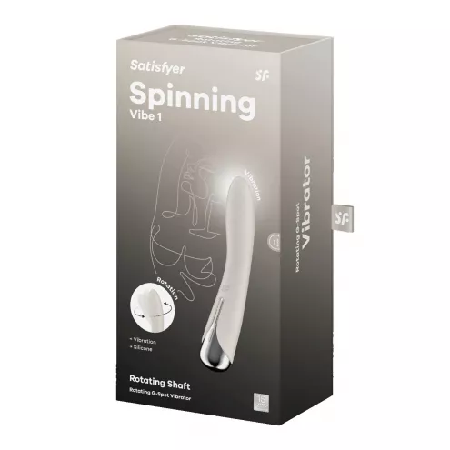 Вібратор для точки G з обертанням Satisfyer Spinning Vibe 1 Beige