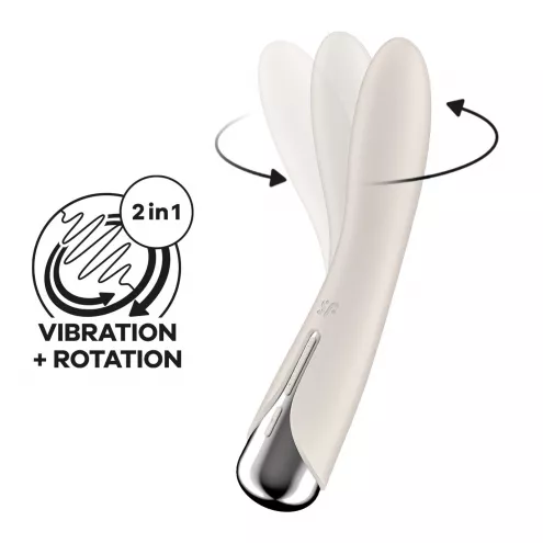 Вібратор для точки G з обертанням Satisfyer Spinning Vibe 1 Beige
