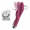 Вибратор-кролик с ротацией Satisfyer Spinning Rabbit 1 Red