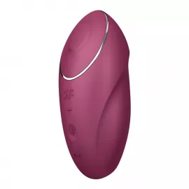 Вибростимулятор-пульсатор Satisfyer Tap & Climax 1 Red, эффект постукивания пальцем - 5