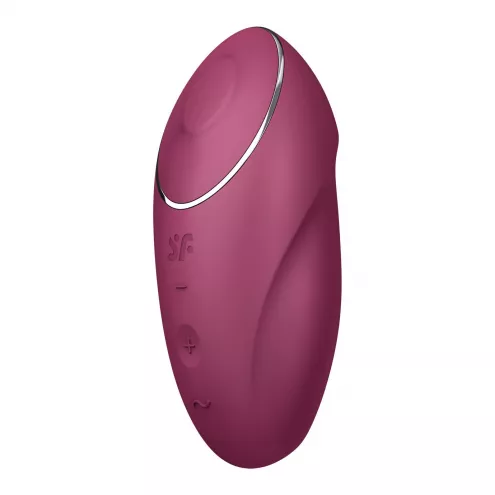 Вибростимулятор-пульсатор Satisfyer Tap & Climax 1 Red, эффект постукивания пальцем