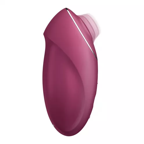 Вибростимулятор-пульсатор Satisfyer Tap & Climax 1 Red, эффект постукивания пальцем