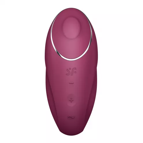 Вибростимулятор-пульсатор Satisfyer Tap & Climax 1 Red, эффект постукивания пальцем