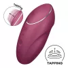 Вибростимулятор-пульсатор Satisfyer Tap & Climax 1 Red, эффект постукивания пальцем