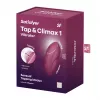 Вибростимулятор-пульсатор Satisfyer Tap & Climax 1 Red, эффект постукивания пальцем