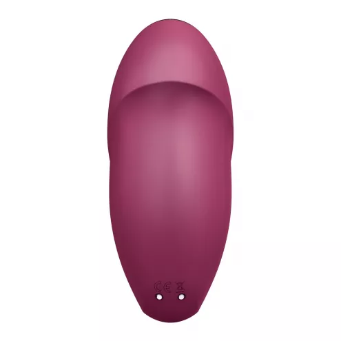 Вибростимулятор-пульсатор Satisfyer Tap & Climax 1 Red, эффект постукивания пальцем