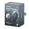 Вібростимулятор-пульсатор Satisfyer Tap & Climax 1 Grey, ефект постукування пальцем