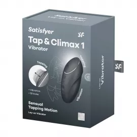 Вибростимулятор-пульсатор Satisfyer Tap & Climax 1 Grey, эффект постукивания пальцем - 8