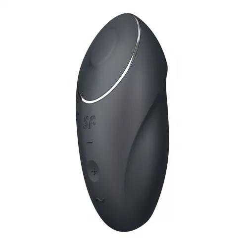 Вібростимулятор-пульсатор Satisfyer Tap & Climax 1 Grey, ефект постукування пальцем