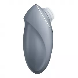 Вибростимулятор-пульсатор Satisfyer Tap & Climax 1 Bluegrey, эффект постукивания пальцем - 5