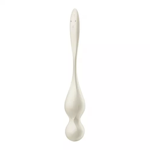 Вагінальні смарт-кульки з вібрацією Satisfyer Love Birds 1 Connect App White, 78 г