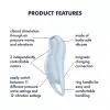 Вакуумный клиторальный стимулятор с вибрацией Satisfyer Pocket Pro 1 Blue