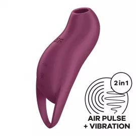 Вакуумный клиторальный стимулятор с вибрацией Satisfyer Pocket Pro 1 Purple - 1