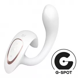 Вагінально-кліторальний вібратор Satisfyer G for Goddess 1 White - 1