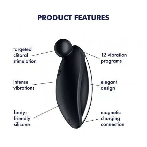 Вібратор для зовнішньої стимуляції Satisfyer Spot On 2 Black