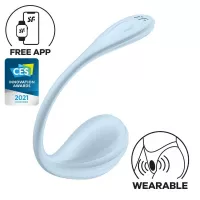 Смарт-виброяйцо Satisfyer Smooth Petal Connect App Light Blue