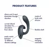 Вагинально-клиторальный вибратор Satisfyer G for Goddess 1 Dark Grey