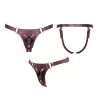 Трусики для страпону Strap-On-Me Leatherette Harness Generous - One Size - Aubergine