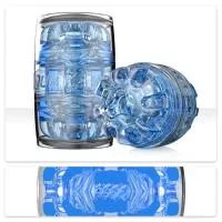Мастурбатор Fleshlight Quickshot Turbo Blue Ice, компактний, відмінно для пар та мінету