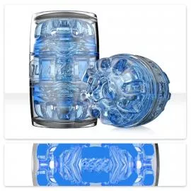 Мастурбатор Fleshlight Quickshot Turbo Blue Ice, компактный, отлично для пар и минета - 1
