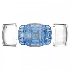 Мастурбатор Fleshlight Quickshot Turbo Blue Ice, компактный, отлично для пар и минета - 6