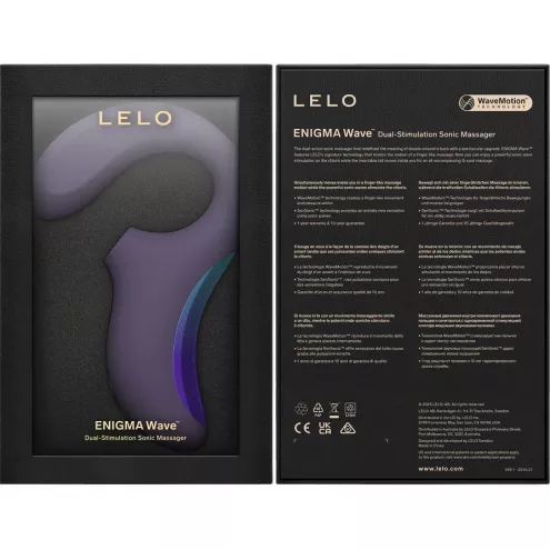 Клиторально-вагинальный звуковой стимулятор LELO Enigma WAVE Cyber Purple