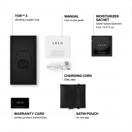 Ерекційне кільце з вібрацією LELO Tor 3 Black - 2