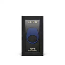 Ерекційне кільце з вібрацією LELO Tor 3 Base Blue - 3
