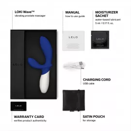 Массажер простаты LELO Loki Wave Federal Blue, 2 мотора, манящее движение + стимуляция промежности - 2