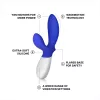 Масажер простати LELO Loki Wave Federal Blue, 2 мотори, привабливий рух + стимуляція промежини
