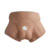 Напівторс з фалоімітатором на присосці SilexD Apollo S Male Torso Caramel
