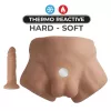 Напівторс з фалоімітатором на присосці SilexD Apollo S Male Torso Caramel