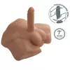 Напівторс з фалоімітатором на присосці SilexD Apollo S Male Torso Caramel