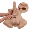 Торс із фалоімітатором на присосці SilexD Apollo L Male Torso Caramel