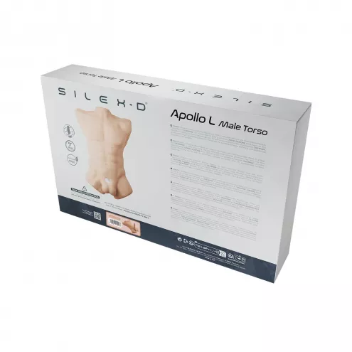 Торс із фалоімітатором на присосці SilexD Apollo L Male Torso Caramel