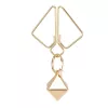 Зажимы для сосков с тяжелой подвеской LOCKINK Nipple Clamps with Heavy Pendant - Golden
