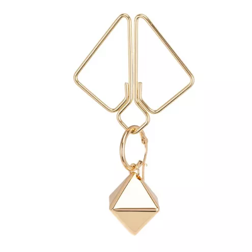 Зажимы для сосков с тяжелой подвеской LOCKINK Nipple Clamps with Heavy Pendant - Golden