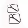 Зажимы для сосков с тяжелой подвеской LOCKINK Nipple Clamps with Heavy Pendant - Grey