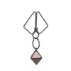 Зажимы для сосков с тяжелой подвеской LOCKINK Nipple Clamps with Heavy Pendant - Grey