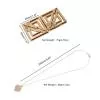 Затискачі для сосків з важкою підвіскою LOCKINK Adjustable Nipple Clamps with Heavy Pendant - Golden