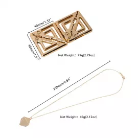 Затискачі для сосків з важкою підвіскою LOCKINK Adjustable Nipple Clamps with Heavy Pendant - Golden - 7