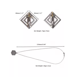 Затискачі для сосків з важкою підвіскою LOCKINK Adjustable Nipple Clamps with Heavy Pendant - Grey - 5